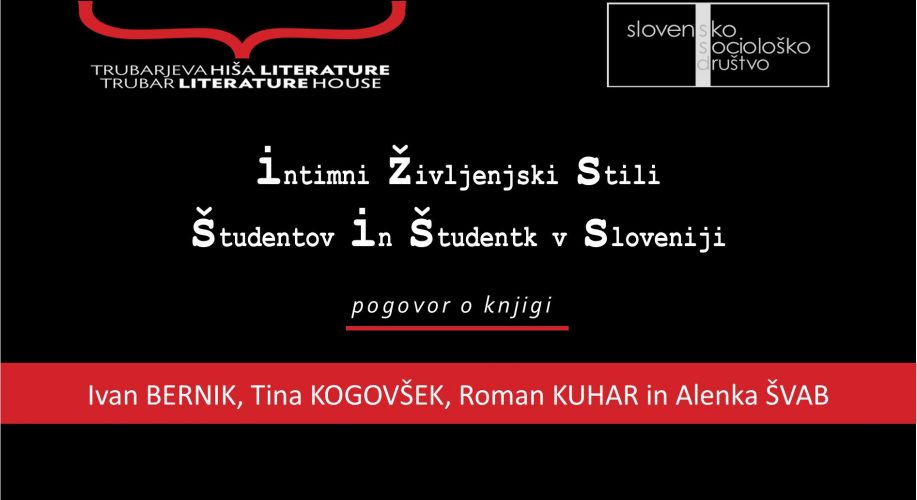 [25. 5.] Vabilo na pogovor o knjigi Intimni življenjski stili študentov in študentk v Sloveniji